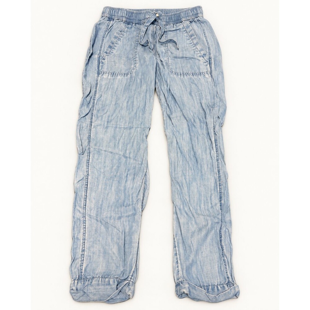 Vineyard Vines XS Tencel Lyocell Drawstring Pull-On Pants Light Blue